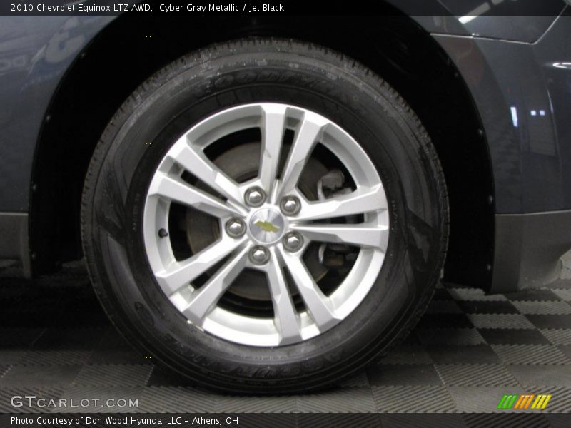 Cyber Gray Metallic / Jet Black 2010 Chevrolet Equinox LTZ AWD