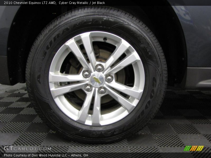 Cyber Gray Metallic / Jet Black 2010 Chevrolet Equinox LTZ AWD