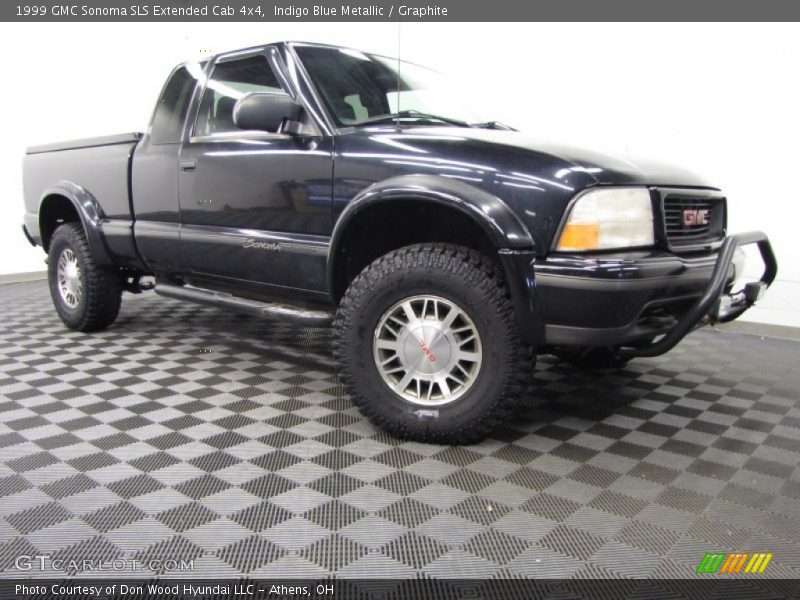 Indigo Blue Metallic / Graphite 1999 GMC Sonoma SLS Extended Cab 4x4