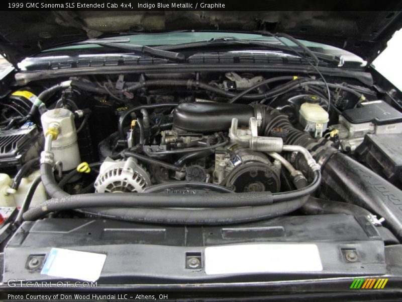 Indigo Blue Metallic / Graphite 1999 GMC Sonoma SLS Extended Cab 4x4