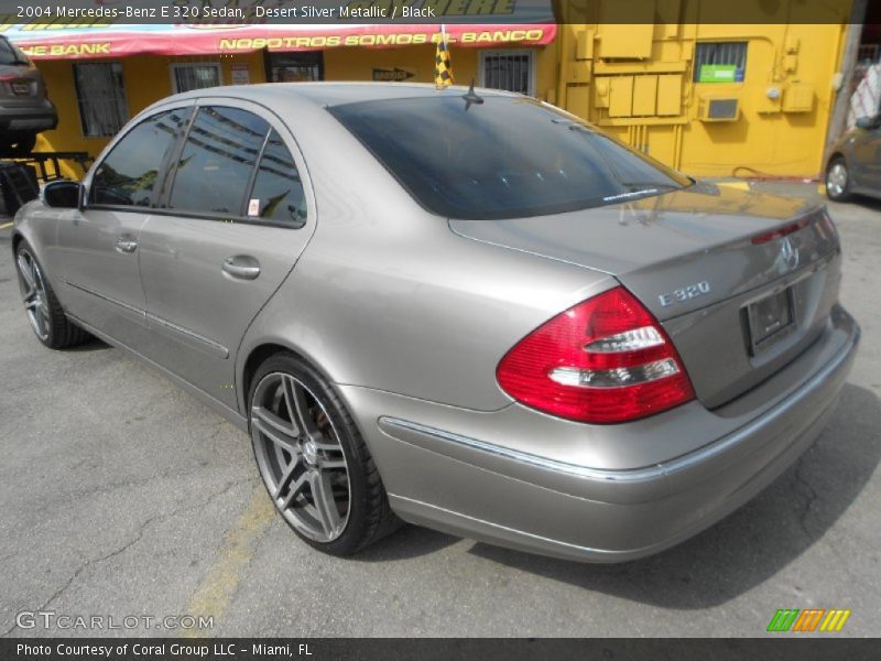 Desert Silver Metallic / Black 2004 Mercedes-Benz E 320 Sedan