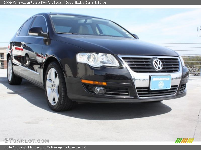 Deep Black / Cornsilk Beige 2009 Volkswagen Passat Komfort Sedan