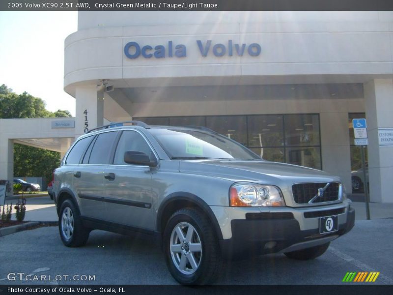 Crystal Green Metallic / Taupe/Light Taupe 2005 Volvo XC90 2.5T AWD