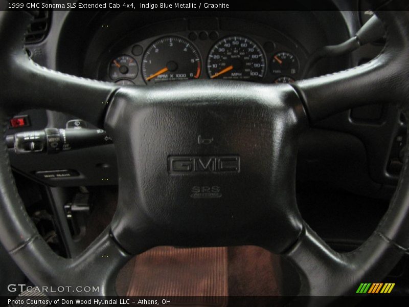 Indigo Blue Metallic / Graphite 1999 GMC Sonoma SLS Extended Cab 4x4