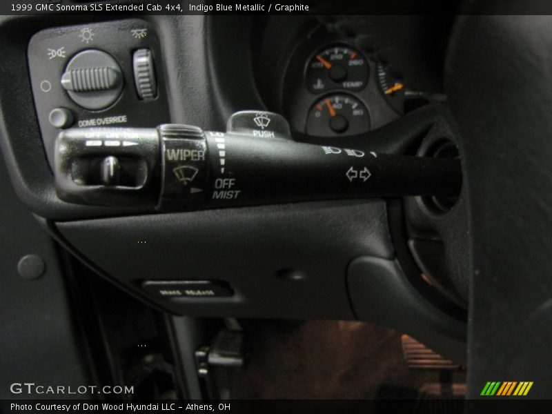 Indigo Blue Metallic / Graphite 1999 GMC Sonoma SLS Extended Cab 4x4