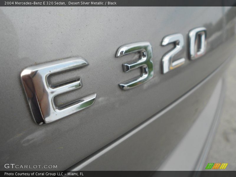 Desert Silver Metallic / Black 2004 Mercedes-Benz E 320 Sedan