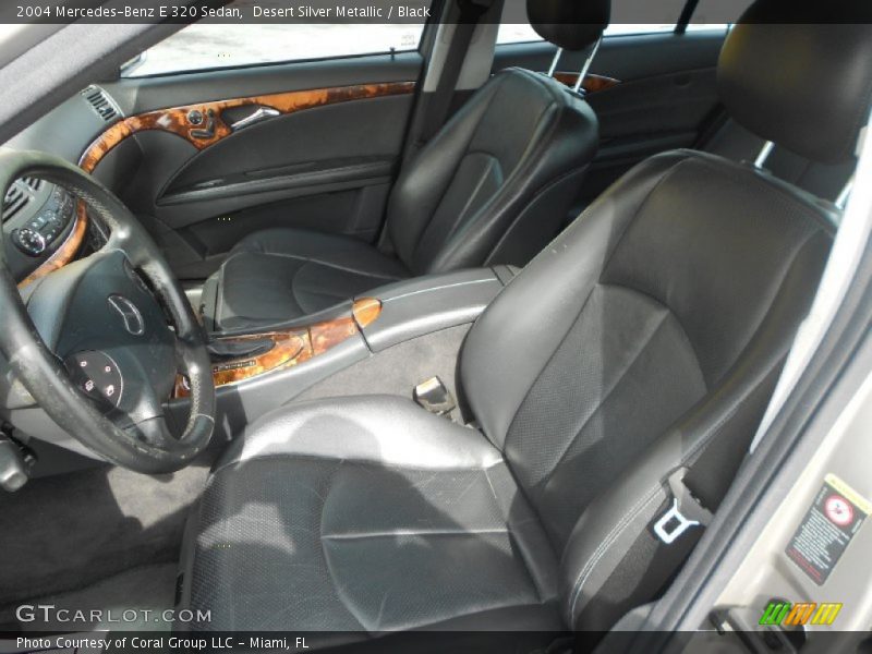 Front Seat of 2004 E 320 Sedan