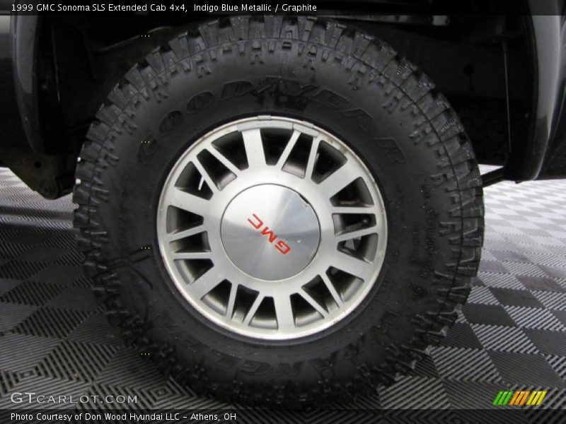Indigo Blue Metallic / Graphite 1999 GMC Sonoma SLS Extended Cab 4x4
