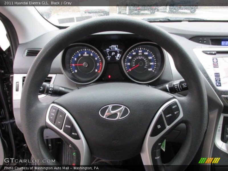 Black / Gray 2011 Hyundai Elantra GLS