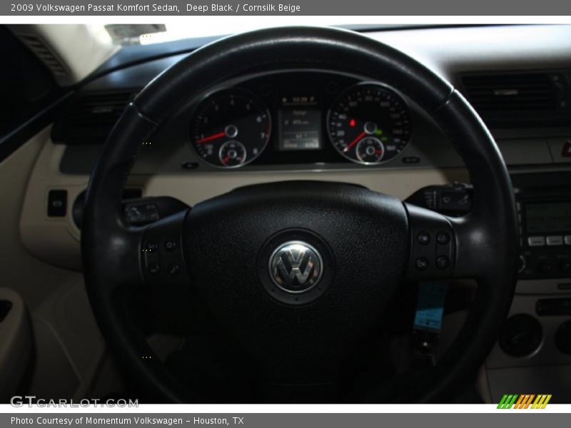 Deep Black / Cornsilk Beige 2009 Volkswagen Passat Komfort Sedan