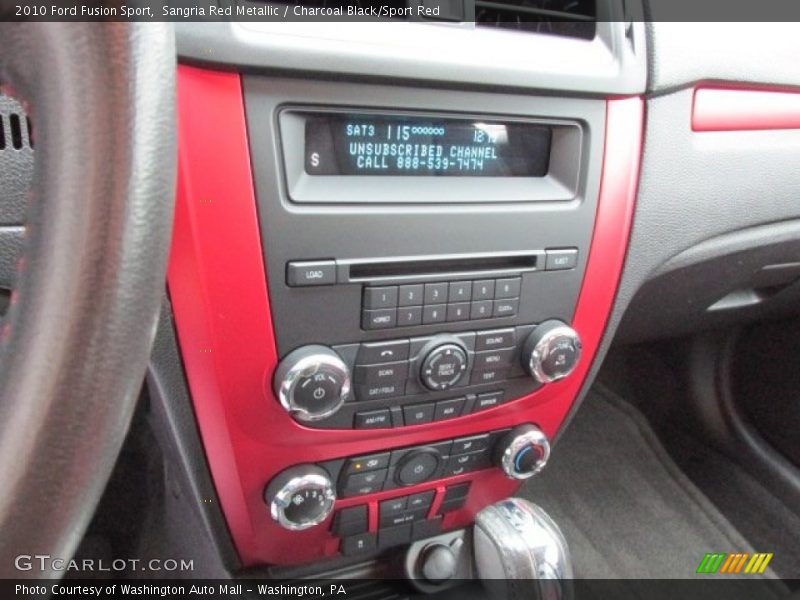 Controls of 2010 Fusion Sport