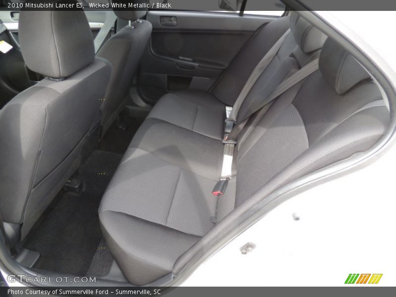 Wicked White Metallic / Black 2010 Mitsubishi Lancer ES