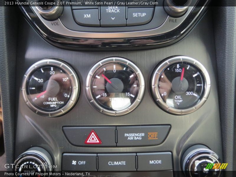 Controls of 2013 Genesis Coupe 2.0T Premium