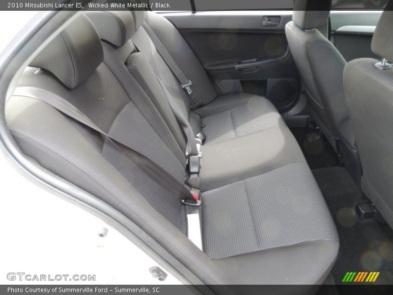 Wicked White Metallic / Black 2010 Mitsubishi Lancer ES