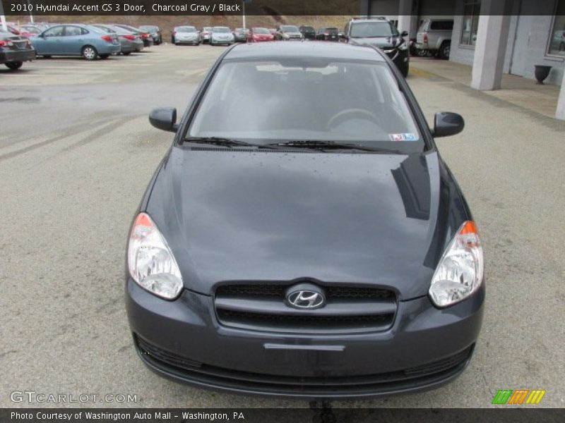 Charcoal Gray / Black 2010 Hyundai Accent GS 3 Door