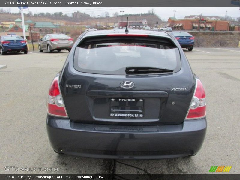 Charcoal Gray / Black 2010 Hyundai Accent GS 3 Door