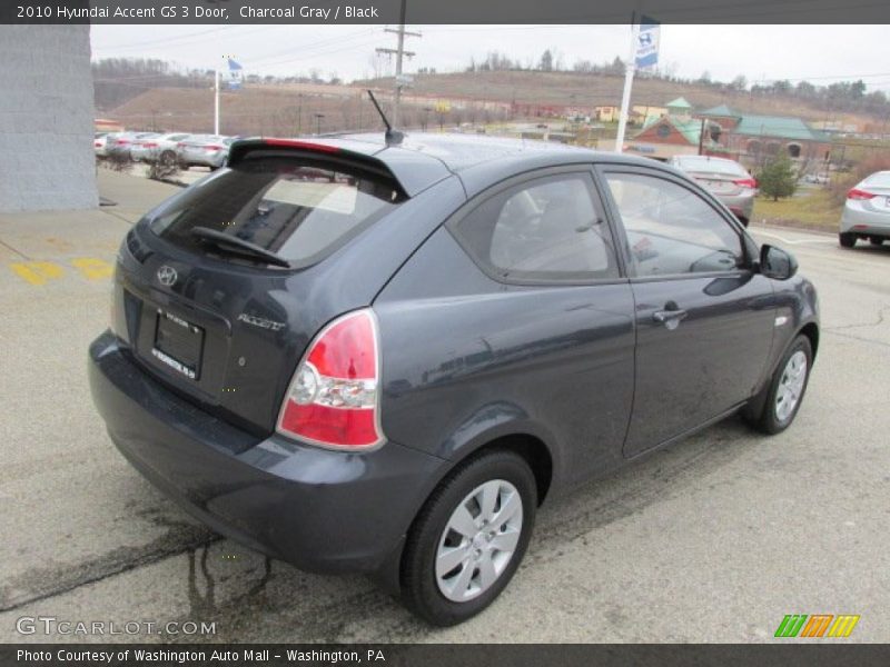 Charcoal Gray / Black 2010 Hyundai Accent GS 3 Door