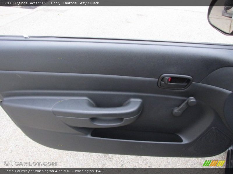 Charcoal Gray / Black 2010 Hyundai Accent GS 3 Door