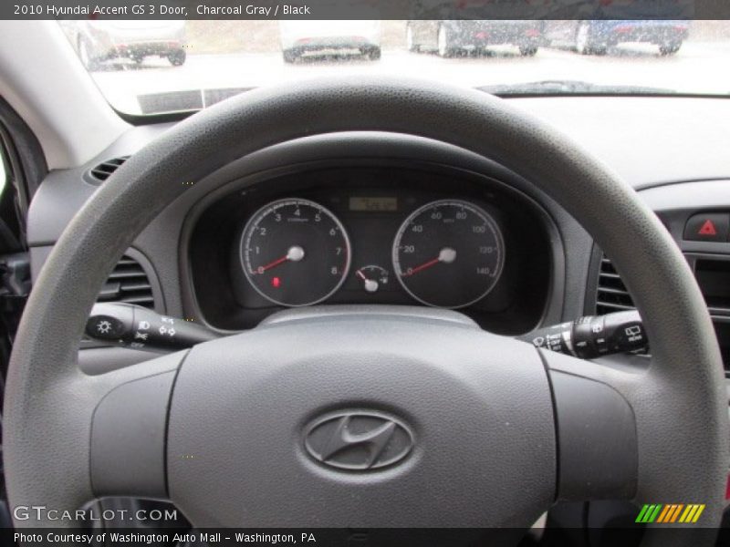 Charcoal Gray / Black 2010 Hyundai Accent GS 3 Door