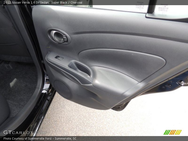 Super Black / Charcoal 2012 Nissan Versa 1.6 SV Sedan