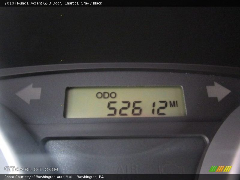 Charcoal Gray / Black 2010 Hyundai Accent GS 3 Door