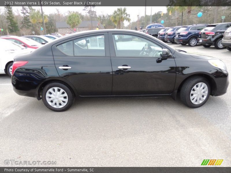 Super Black / Charcoal 2012 Nissan Versa 1.6 SV Sedan