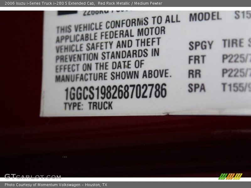 Red Rock Metallic / Medium Pewter 2006 Isuzu i-Series Truck i-280 S Extended Cab