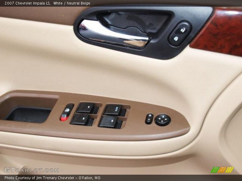 White / Neutral Beige 2007 Chevrolet Impala LS