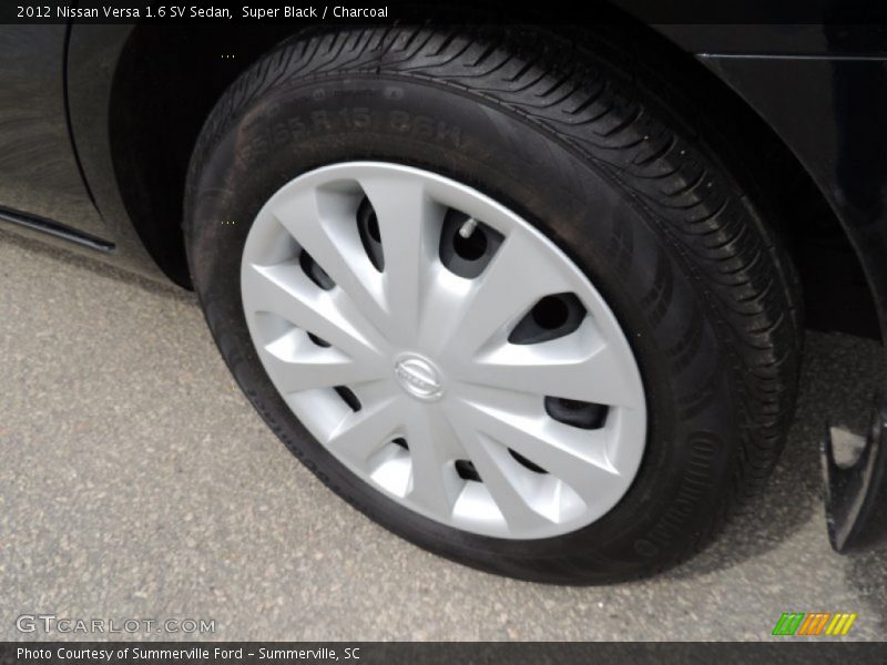 Super Black / Charcoal 2012 Nissan Versa 1.6 SV Sedan