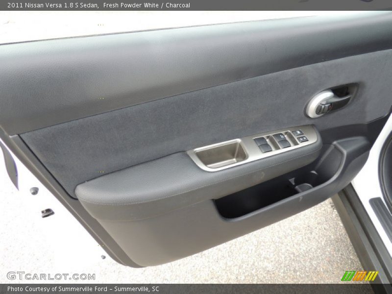 Fresh Powder White / Charcoal 2011 Nissan Versa 1.8 S Sedan