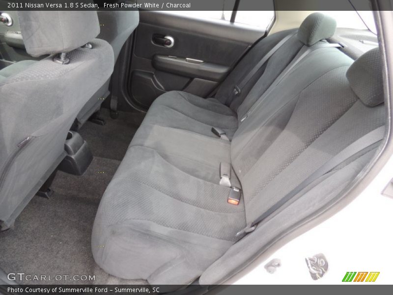 Fresh Powder White / Charcoal 2011 Nissan Versa 1.8 S Sedan