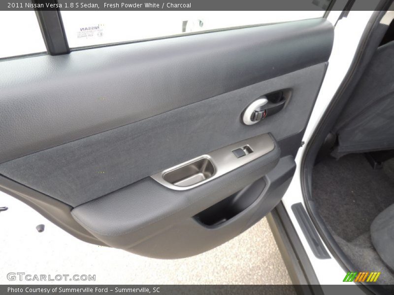 Fresh Powder White / Charcoal 2011 Nissan Versa 1.8 S Sedan
