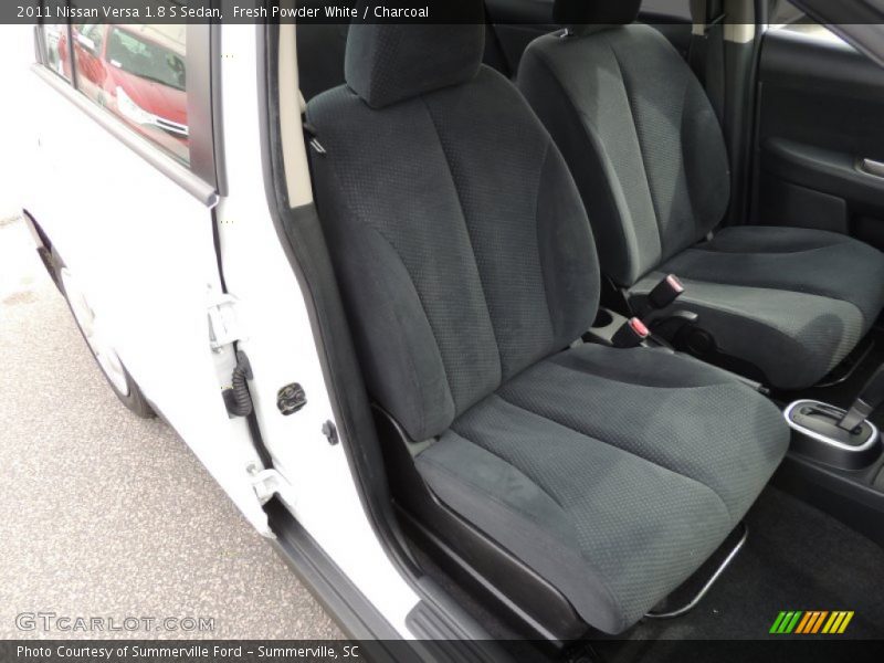 Fresh Powder White / Charcoal 2011 Nissan Versa 1.8 S Sedan