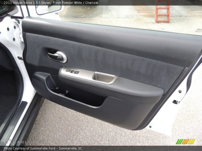 Fresh Powder White / Charcoal 2011 Nissan Versa 1.8 S Sedan