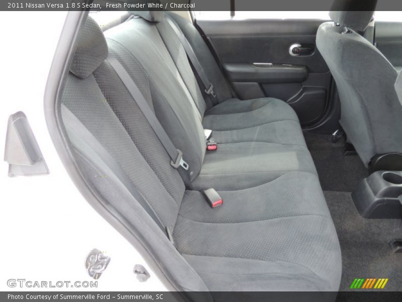 Fresh Powder White / Charcoal 2011 Nissan Versa 1.8 S Sedan