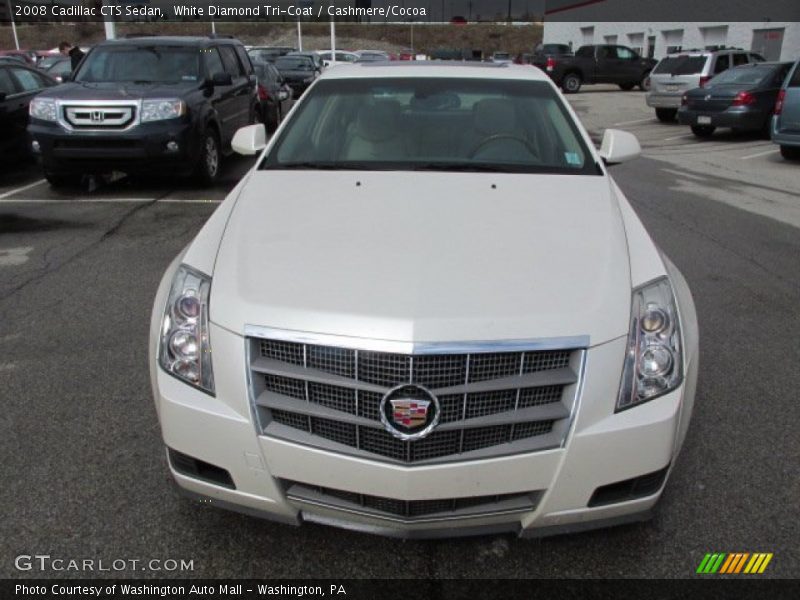 White Diamond Tri-Coat / Cashmere/Cocoa 2008 Cadillac CTS Sedan