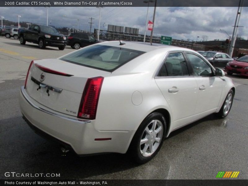 White Diamond Tri-Coat / Cashmere/Cocoa 2008 Cadillac CTS Sedan