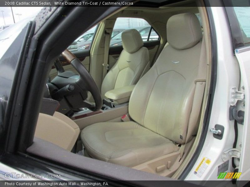White Diamond Tri-Coat / Cashmere/Cocoa 2008 Cadillac CTS Sedan