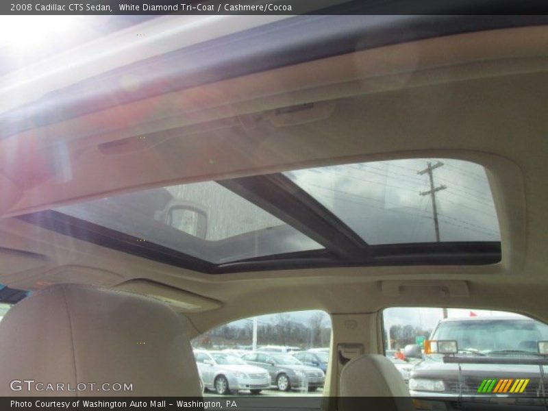 White Diamond Tri-Coat / Cashmere/Cocoa 2008 Cadillac CTS Sedan