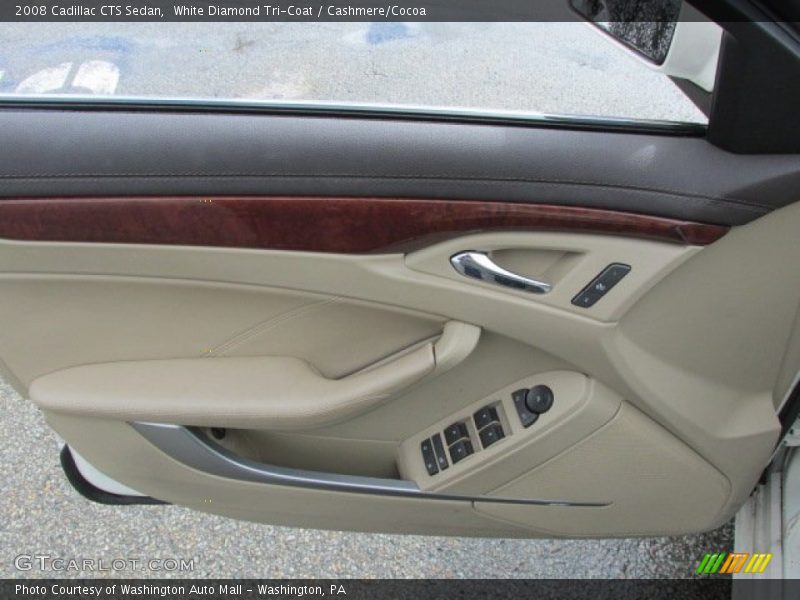 White Diamond Tri-Coat / Cashmere/Cocoa 2008 Cadillac CTS Sedan