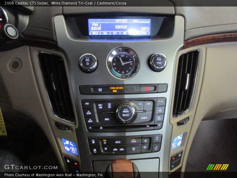 White Diamond Tri-Coat / Cashmere/Cocoa 2008 Cadillac CTS Sedan