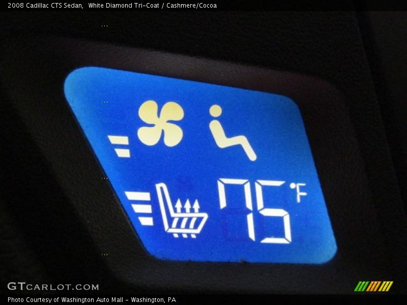 White Diamond Tri-Coat / Cashmere/Cocoa 2008 Cadillac CTS Sedan
