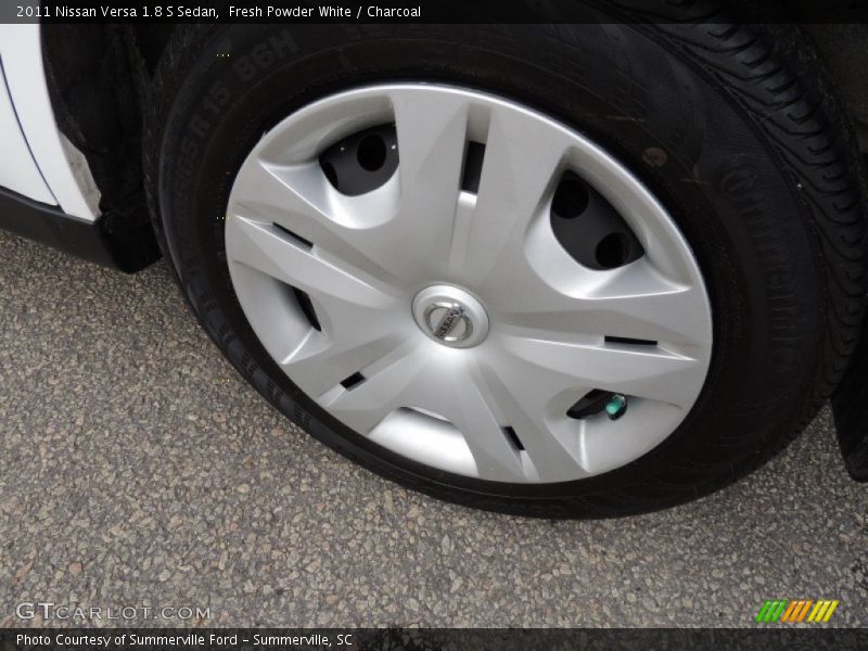 Fresh Powder White / Charcoal 2011 Nissan Versa 1.8 S Sedan