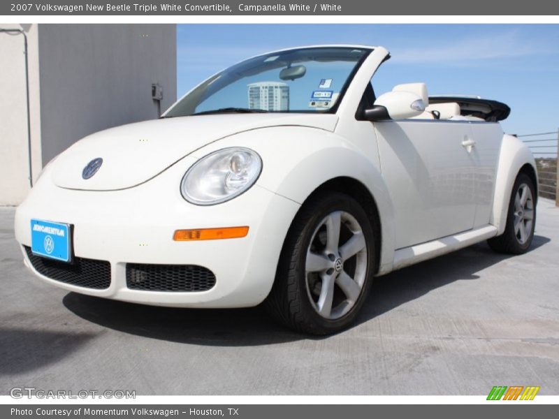 Campanella White / White 2007 Volkswagen New Beetle Triple White Convertible