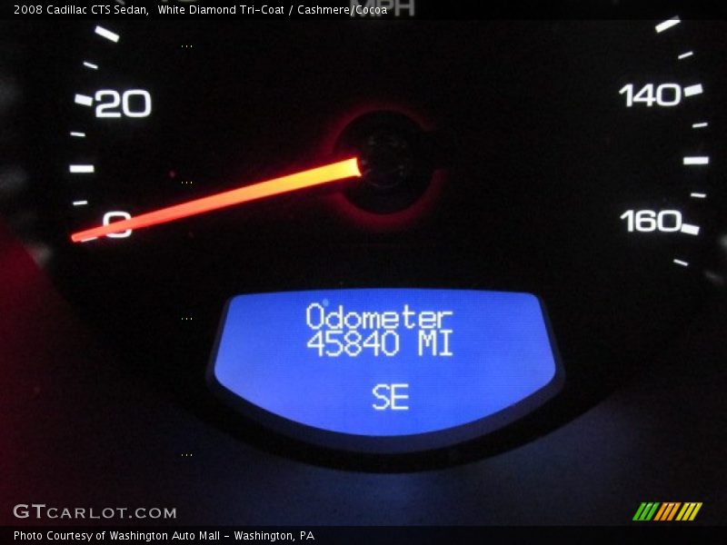 White Diamond Tri-Coat / Cashmere/Cocoa 2008 Cadillac CTS Sedan