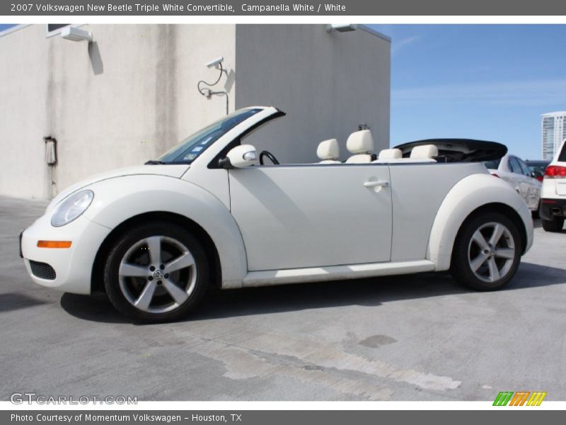 Campanella White / White 2007 Volkswagen New Beetle Triple White Convertible