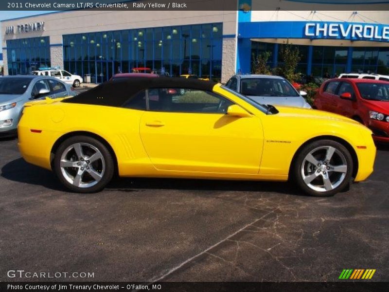 Rally Yellow / Black 2011 Chevrolet Camaro LT/RS Convertible