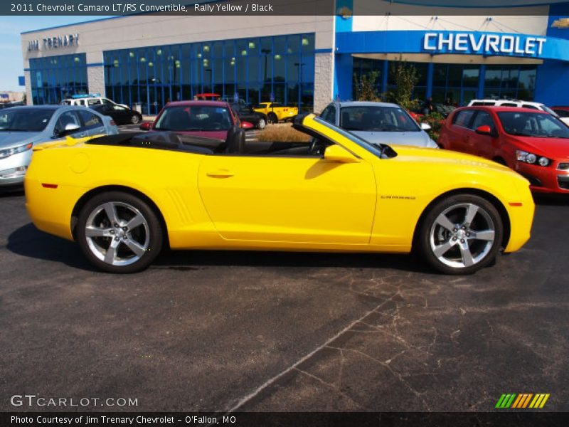 Rally Yellow / Black 2011 Chevrolet Camaro LT/RS Convertible