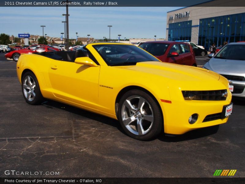 Rally Yellow / Black 2011 Chevrolet Camaro LT/RS Convertible
