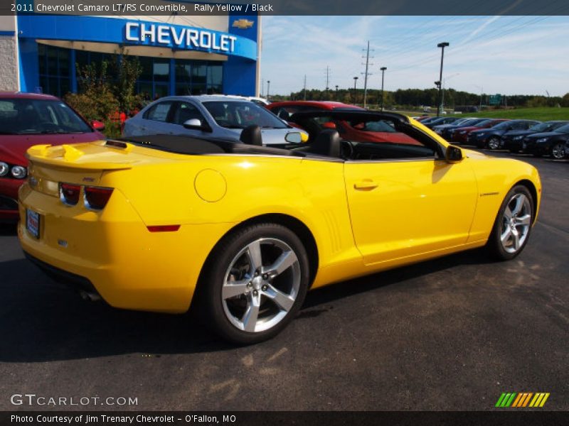 Rally Yellow / Black 2011 Chevrolet Camaro LT/RS Convertible